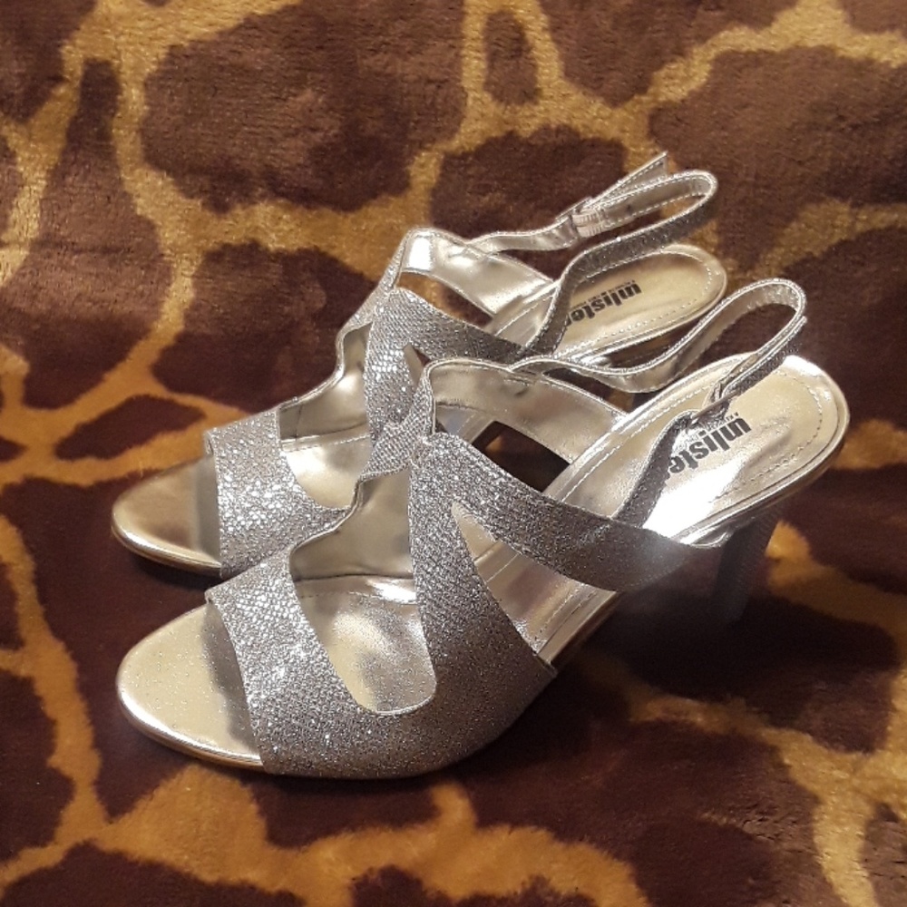 Unlisted  silver evening sandal
